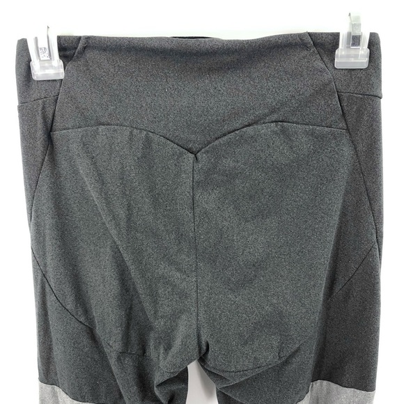 Gymshark Two Tone Leggings Crossover Criss Cross Waist Black Gray Size Small - Picture 6 of 11